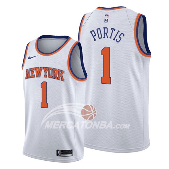 Maglia New York Knicks Bobby Portis Association Bianco
